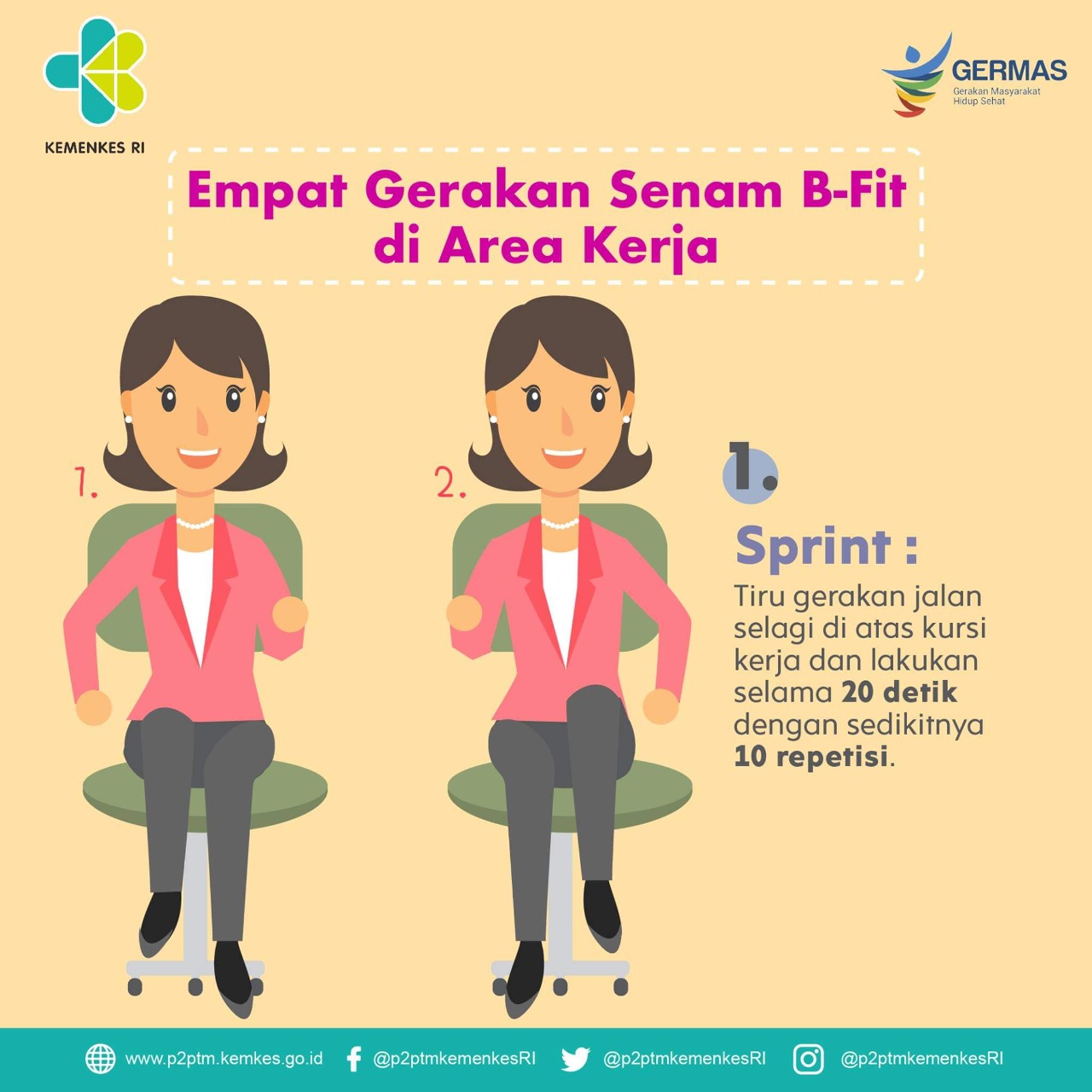 Gerakan Senam B-fit Di Area Kerja | Klinik Utama Rawat Jalan Gleneagles